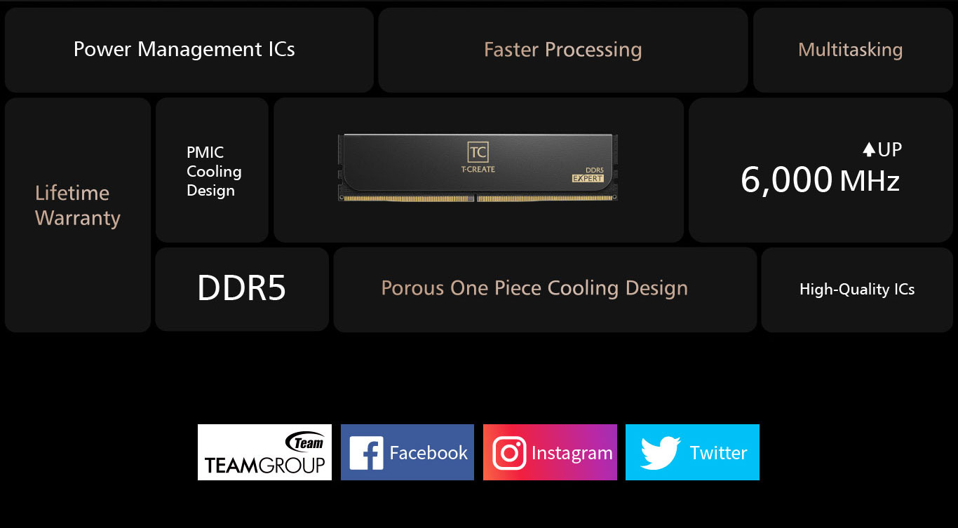 Team T-CREATE EXPERT Desktop Memory